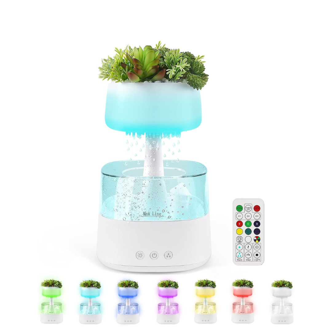 Humidificador con Efecto Relajante de Jardín Lluvioso