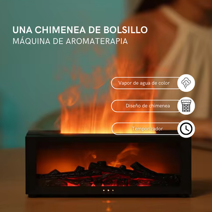 Humidificador y Difusor con Efecto de Chimenea